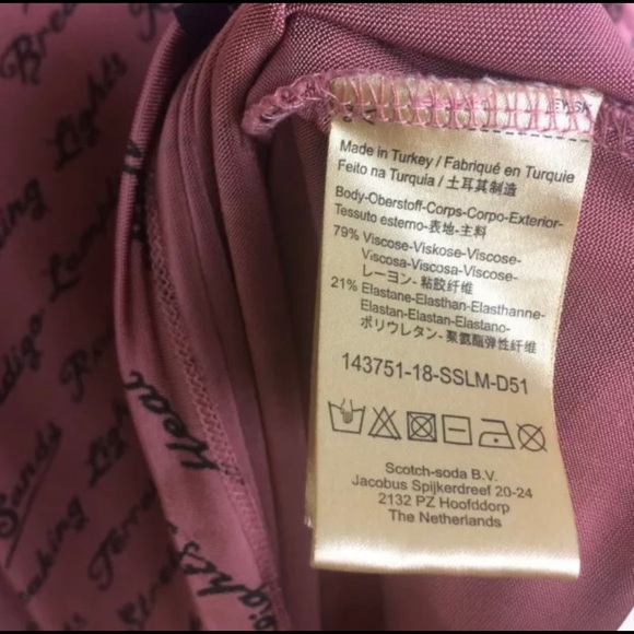 🌺 NWOT Scotch & Soda Terracotta Print Blouse Tee - Picture 4 of 5